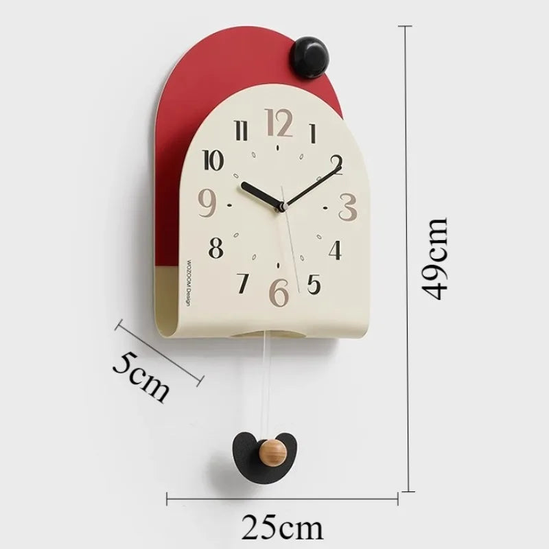 Modern Wall Clock Aesthetic Wall Watch Minimalist Elegant Decorative Living Room Clocks Interior Silent Luxury Pendulum Watches